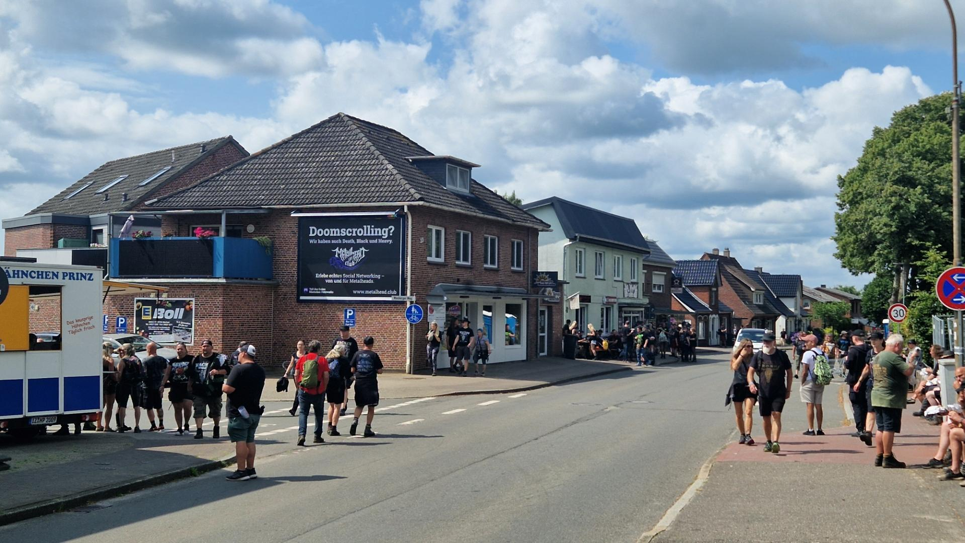 Photo of our advertising in Wacken 2